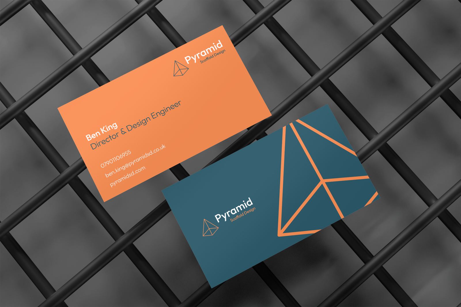 Pyramid business cards
