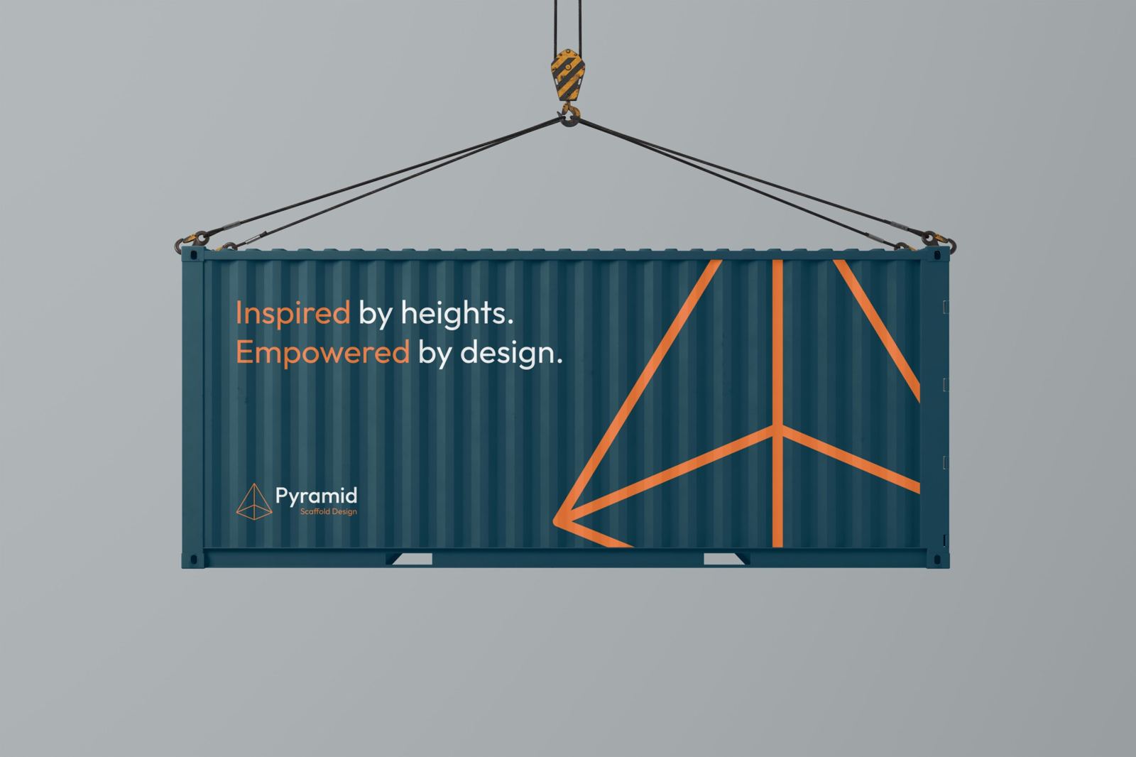 Pyramid container graphics