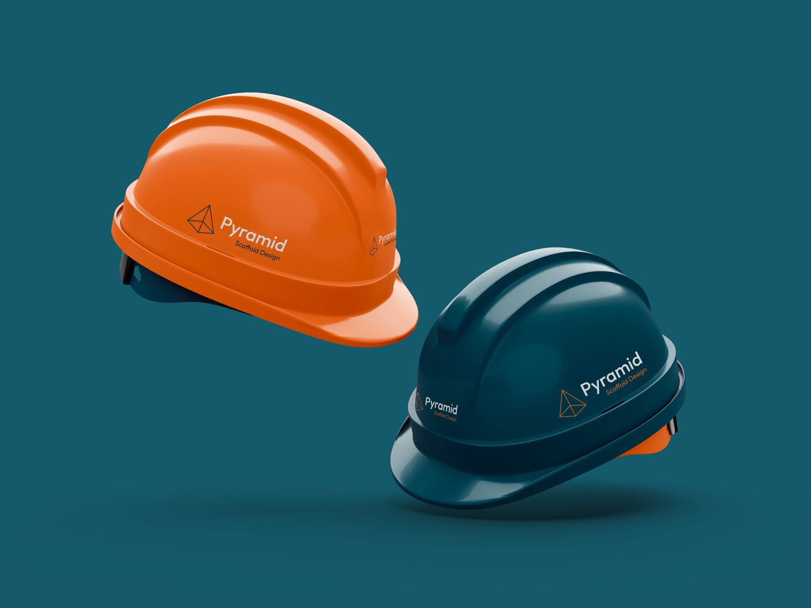 Pyramid Scaffold Design hard hats