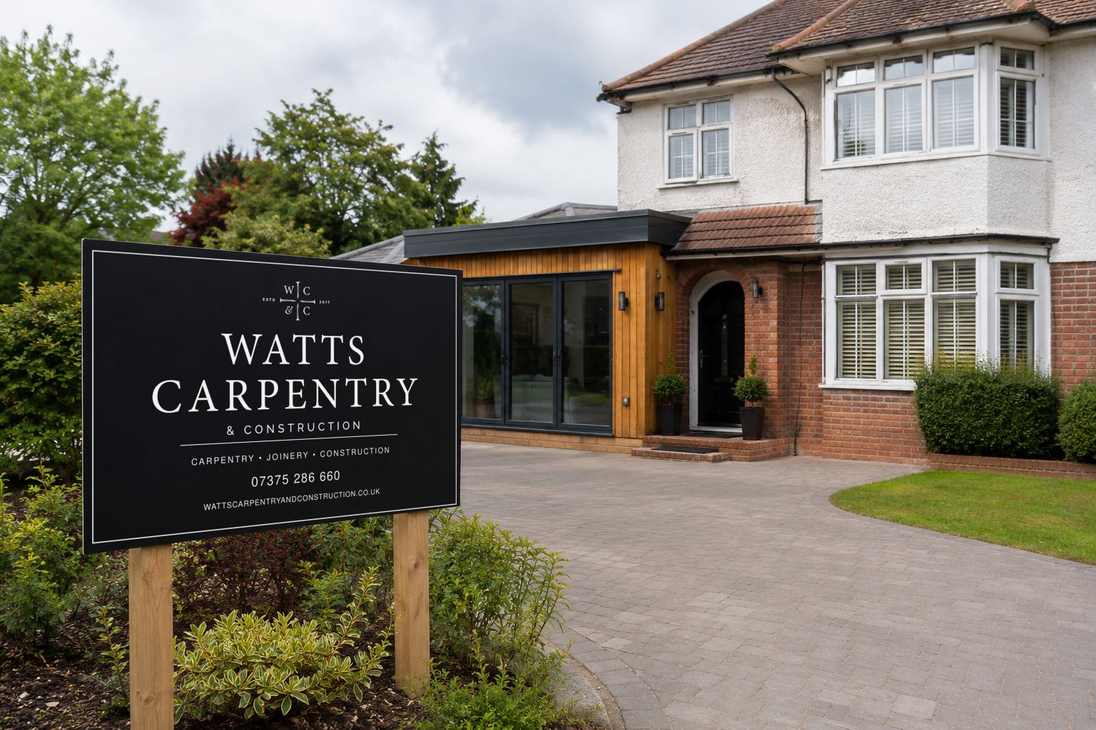 Watts Carpentry + Construction brand